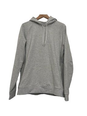 Lululemon City Sweat Pullover Hoodie Heathered Ultra Light Grey/Sea Salt Large